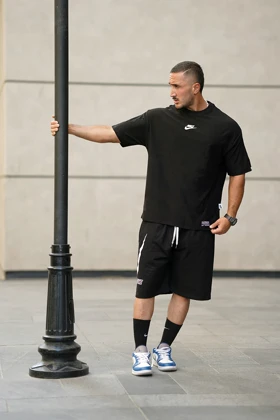 تیشرت ورزشی نایک ژله ای مشکی