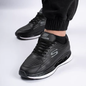کتانی اسپرت مردانه و زنانه مدل اسکیچرز SKECHERS رنگ مشکی