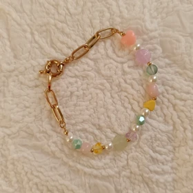 دستبند سنگی رنگی