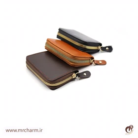 جاکارتی زیپی چرم طرح دار MRC179-01