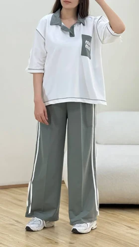 ست تیشرت و شلوار میو