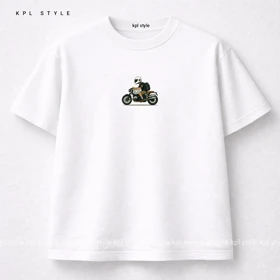 تیشرت باکسی 100٪ پنبه با چاپ مینیمال | کد 1364