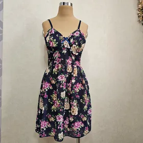 لباس خواب فنردار گل‌دار کد 3203