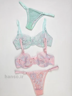 ست شورت و سوتین فنردار دانتل ژوبین