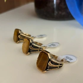 انگشتر استیل رنگ ثابت مردانه کد tw10007