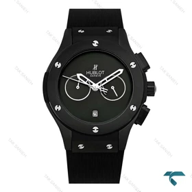 ساعت هابلوت زنانه سه موتوره مشکی صفحه مهندسی Hublot-8041-L