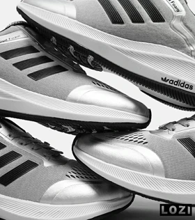 کفش کتانی مردانه طوسی مشکی ADIDAS CLOUD Foam