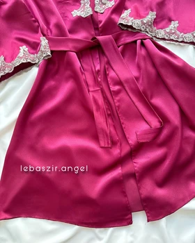 پیراهن و روبدوشامبر ساتن