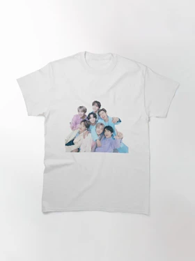 تیشرت گروه موسیقی BTS | تیشرت بی تی اس طرح BTS K-pop Band Cute Sticker کد 160933