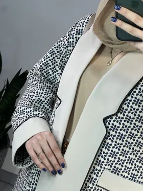 مانتو کتی ژاکارد صنم