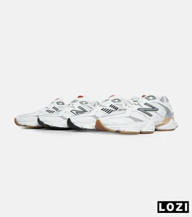 کفش کتانی مردانه سفید طوسی NEW BALANCE 9060