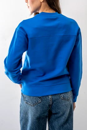 تیشرت آستین بلند دورس سرشانه افتاده زنانه