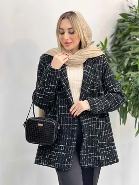 پالتو یقه انگلیسی پشت چاک