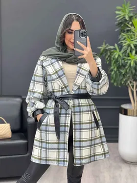 پالتو سر آستین چرم