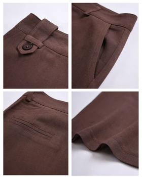 شلوار لینن واید لگ