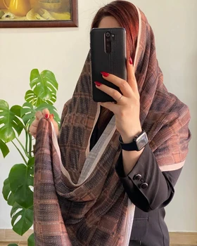 شال پلیسه طرحدار وارداتی 4089