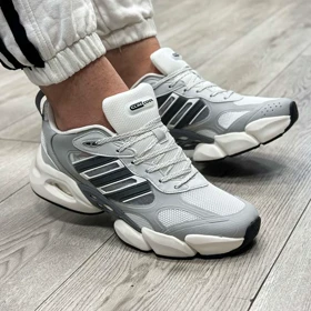 کتانی آدیداس ست مردانه زنانه اسپرت مدل climacool vento رنگ طوسی سفید