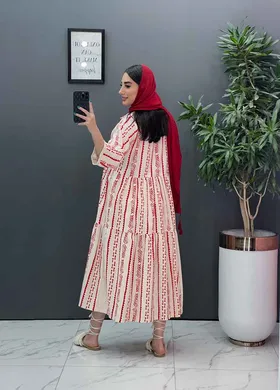 مانتو پیراهنی طرح سنتی