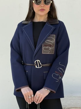 کت " نارسیس " رنگ سورمه ای