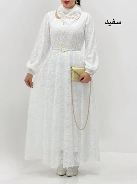 3921-پیراهن ماکسی عروس