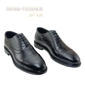 کفش رسمی/اداری/مجلسی بندی چرم طبیعی مدل برت لیزری