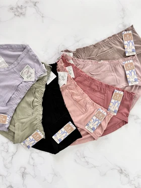 شورتکس نخی جیب‌دار