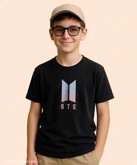 تیشرت بچگانه مدل گروه بی تی اس BTS