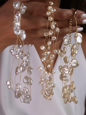 گردنبند زنانه سیمی طرح2 کد N3101