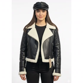 کاپشن بوفالو دخترانه زیپ کج