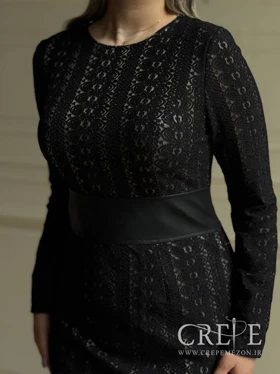 پیراهن کوتاه کمر چرم