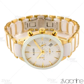 ساعت رادو مردانه سرامیکی سه موتوره دورنگ طلایی 102601