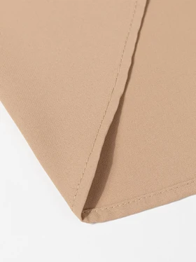 تونیک زنانه کرپ یقه مردانه آستین بلند بیسیک 50100