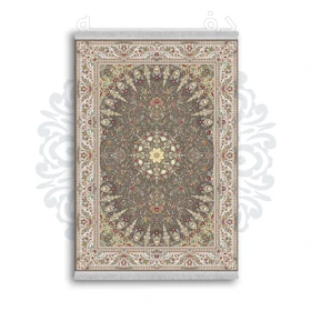 *جدید* فرشینه از جنس پارچه شانل مخمل ترک طرح فانتزی برند دفه کد 1346