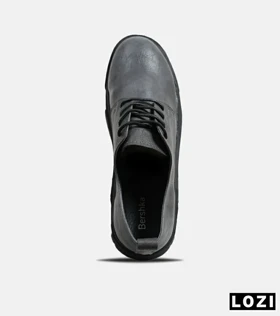 کفش کتانی مردانه طوسی BERSHKA
