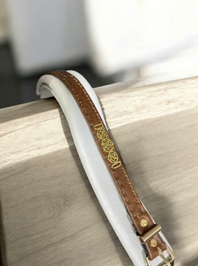دستبند چرم طبیعی یراق گل کد 3335048