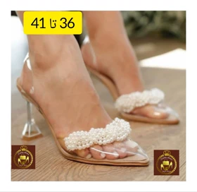 کفش صندل مجلسی تلقی مروارید زنانه