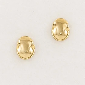 گوشواره میخی بیضی موجدار کد M96