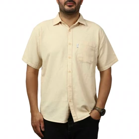 پیراهن آستین کوتاه بیسکوییتی سیزر مدل 15111796