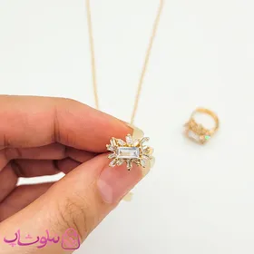 نیم ست زنانه ژوپینگ طلایی کد 2991