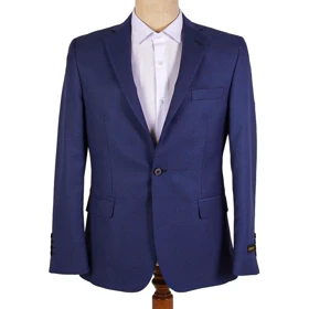 کت بلیزر تک دکمه مردانه سورمه‌ای