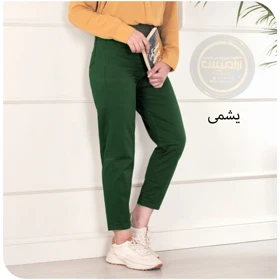 شلوار مام فیت کتان اندونزی