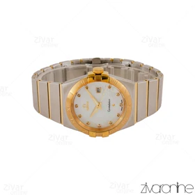 ساعت امگا کانسلیشن مردانه دورنگ طلایی صفحه صدفی 105158