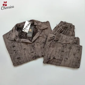 ست شومیز و شلوار زنانه زاپ‌دار