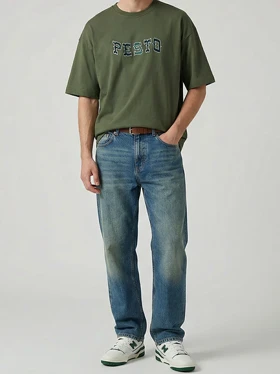 تیشرت باکسی پستو