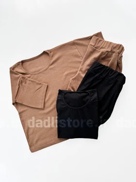 ست کراپ و شورتک ساده