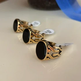 انگشتر استیل رنگ ثابت مردانه کد tw10040