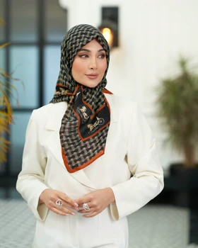 روسری نخی قواره 90 30185