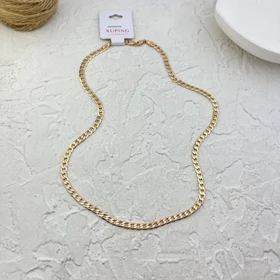 گردنبند زنانه ژوپینگ مدل ملیا طرح طلا با زنجیر فیگارو ظریف