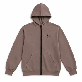 سویشرت دورس کلاهدار مردانه نایکی مدل Double Nike-خاکی