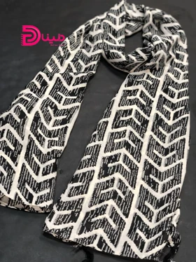 شال پاییزه هندسی خطی
